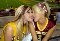 Busty brunette sucking
